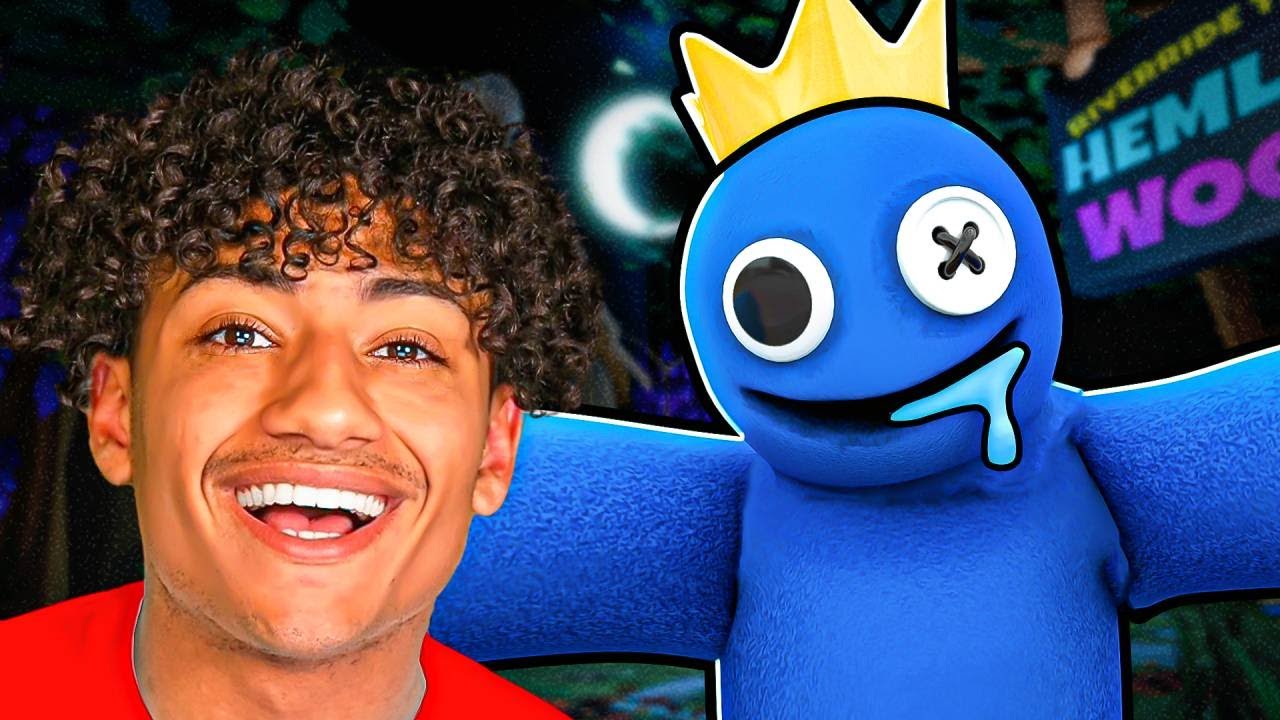 I Played Roblox Rainbow Friends.. background
