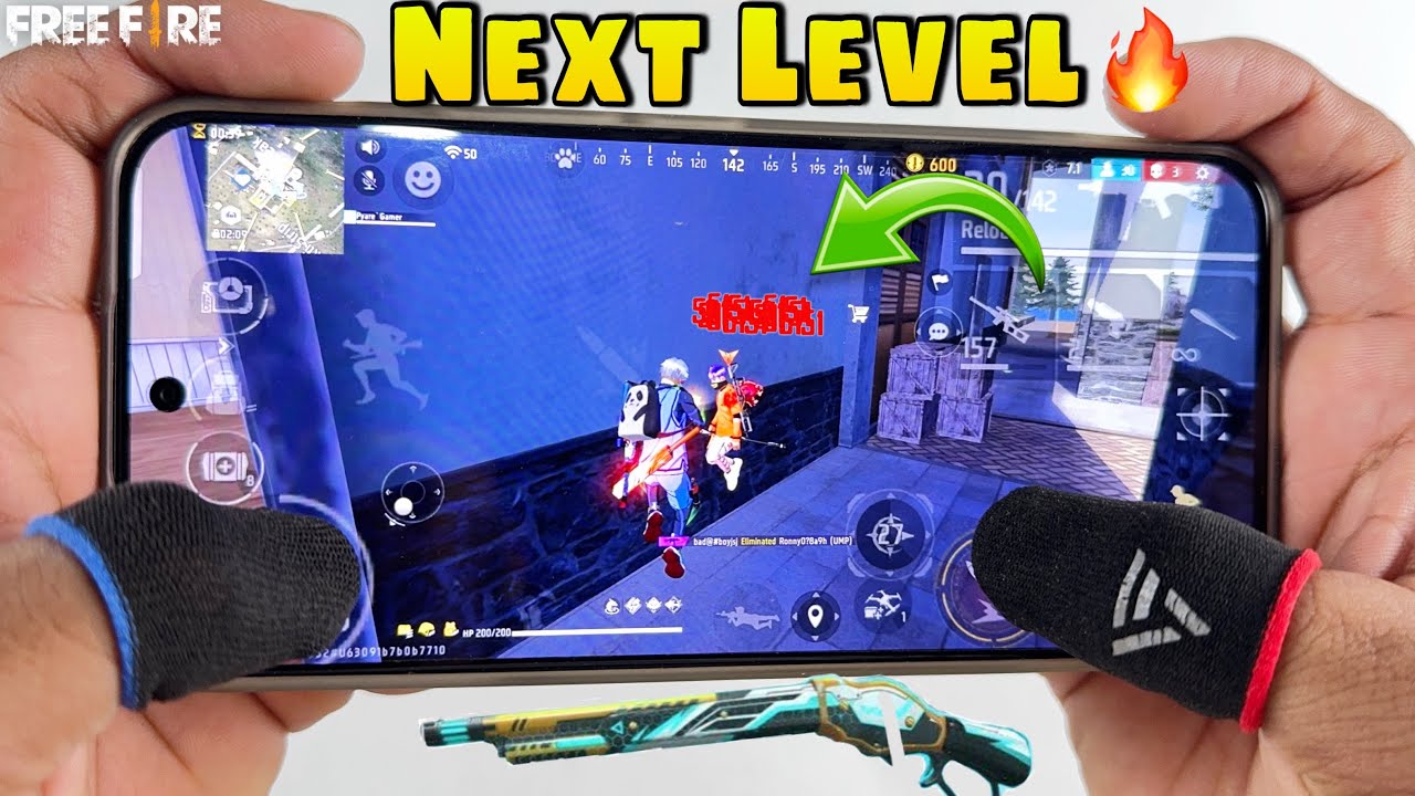 Infinix gt 20 pro gaming phone 2 vs 4 free fire gameplay with 3 finger claw handcam