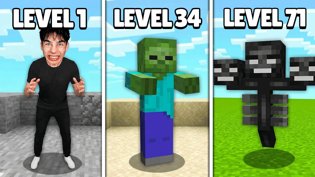 J'ai Tenté De Survivre Sur Minecraft En Mobs !