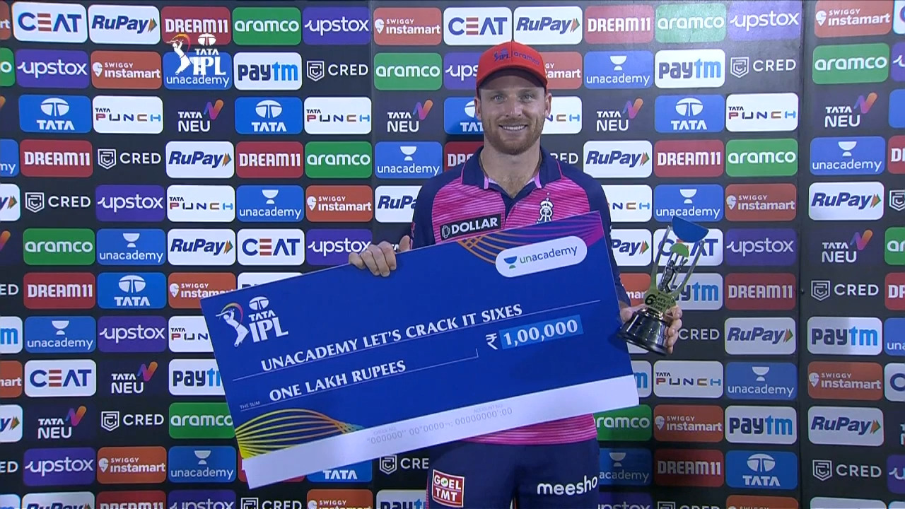 M30: RR vs KKR – Unacademy Let's Crack It Sixes of the Match – Jos Buttler