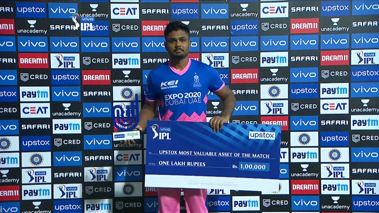 M04: RR vs PBKS – Upstox most valuable Asset of the match – Sanju Samson