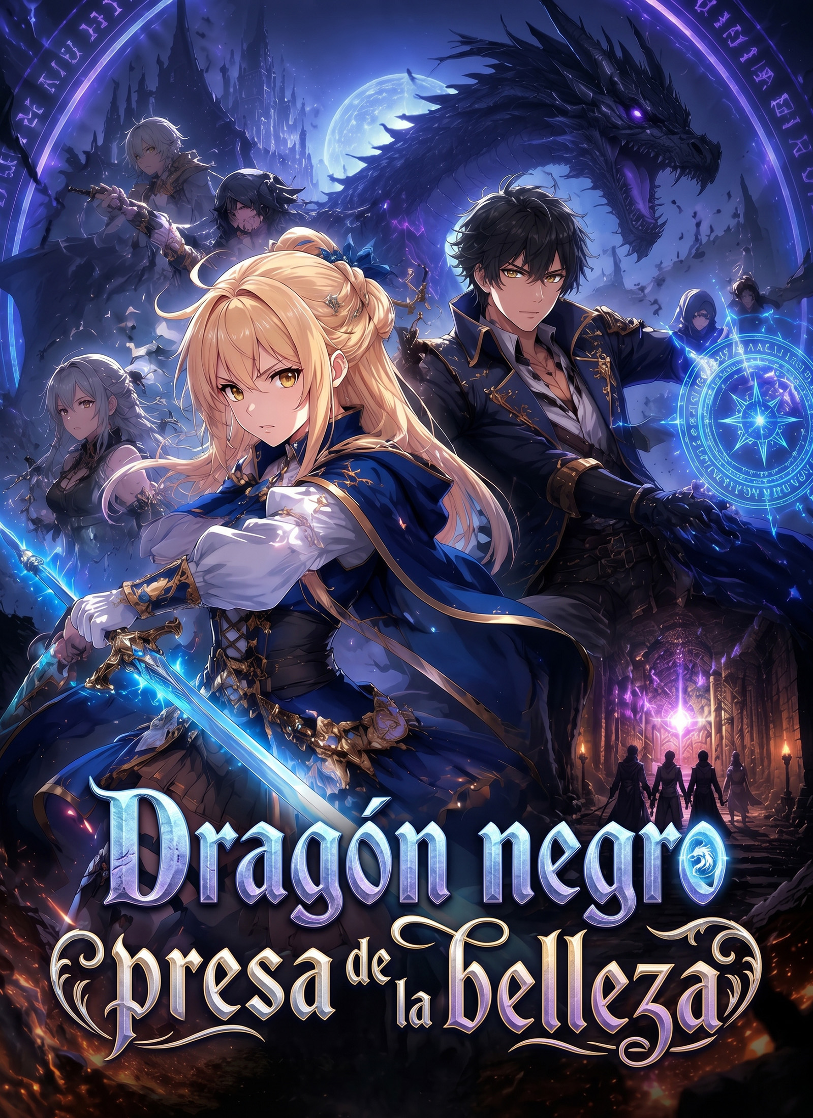 [Doblado]Dragón negro, presa de la belleza poster