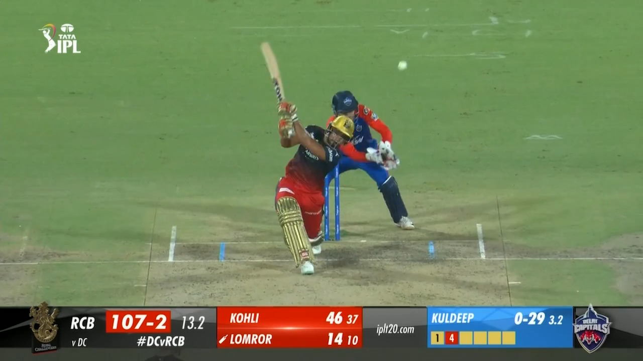 M50: DC vs RCB – Mahipal Lomror Six