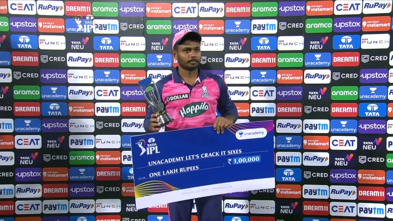 M05: SRH vs RR – Unacademy Let's Crack It Sixes of the Match – Sanju Samson