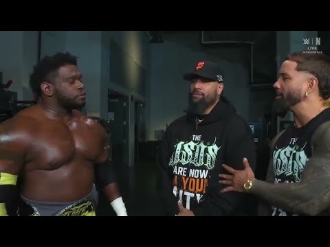 The Uso's confront royce keys WWE SmackDown 8 05 2026 background