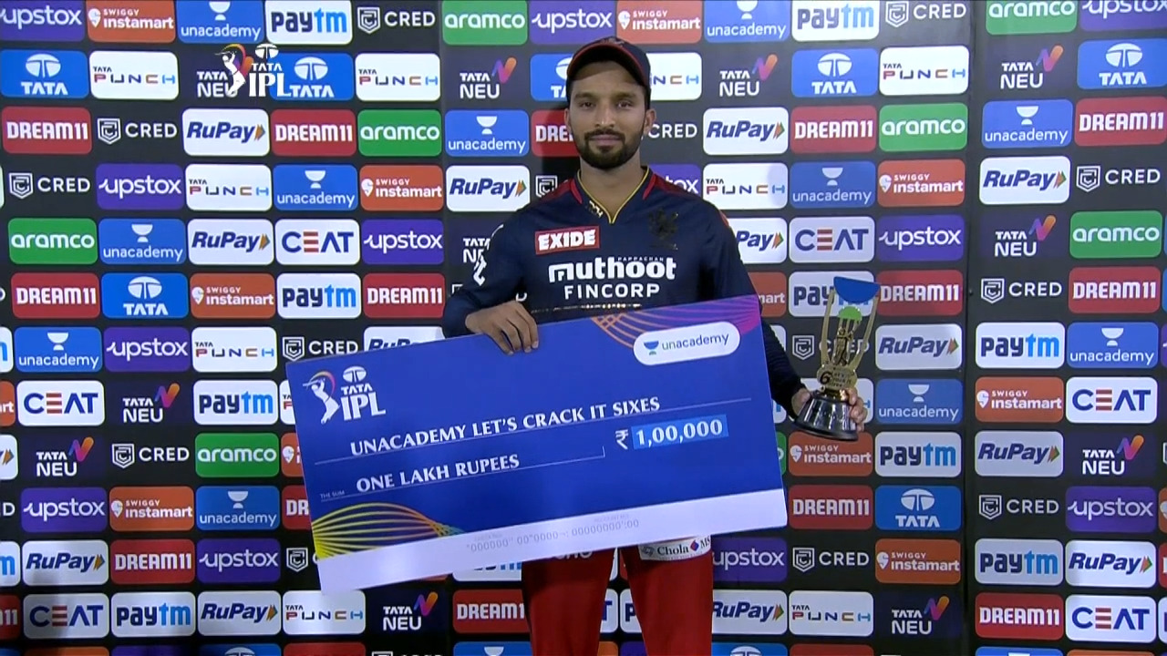 M43: GT vs RCB – Unacademy Let's Crack It Sixes of the Match – Rajat Patidar