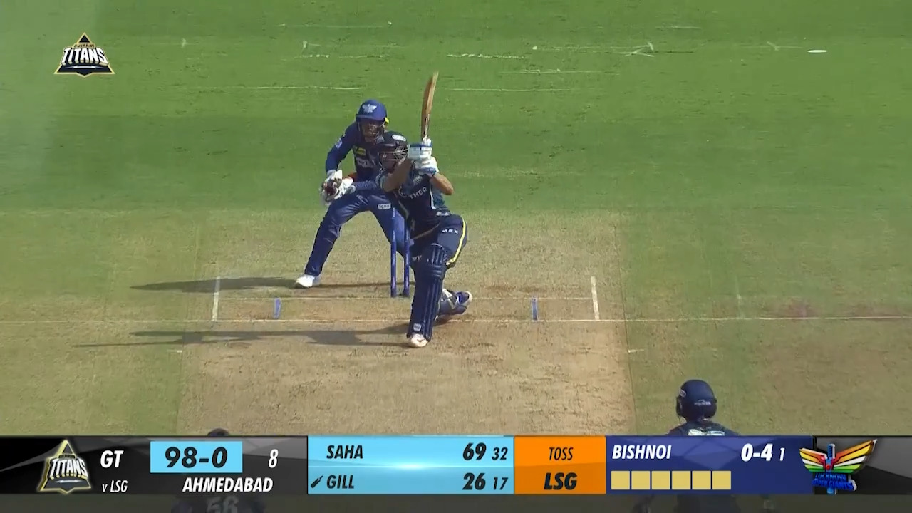 M51: GT vs LSG – Shubman Gill Six background