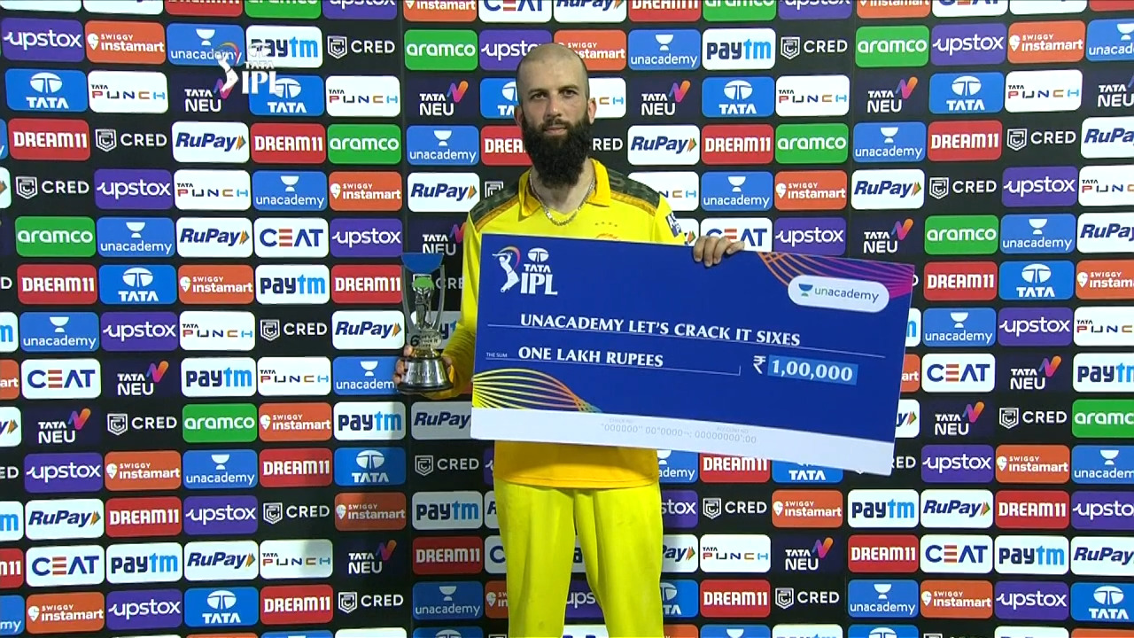 M62: CSK vs GT – Unacademy Let's Crack It Sixes of the Match – Moeen Ali