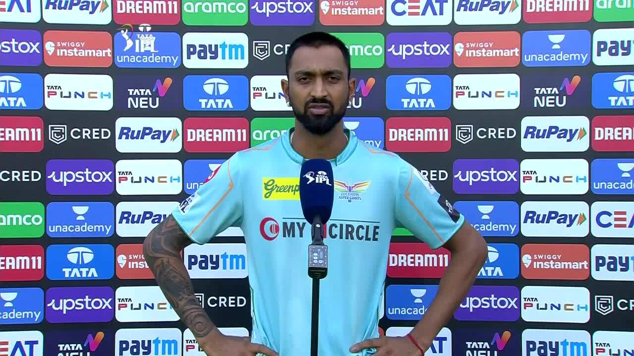 M63: LSG vs RR – Krunal Pandya Interview