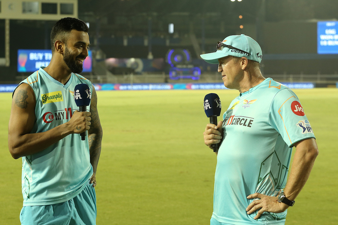On the mic with LSG's first centurion KL Rahul & Head Coach Andy Flower