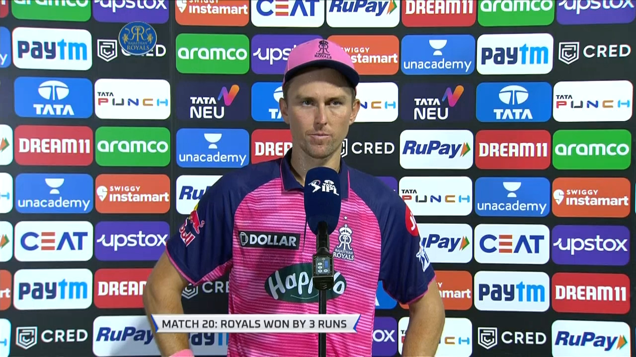 M20: RR vs LSG – Trent Boult Interview background