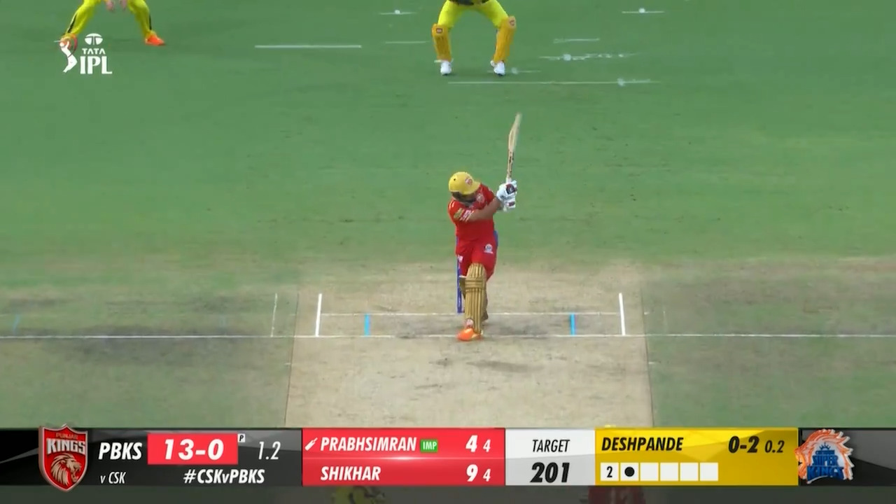 M41: CSK vs PBKS – Prabhsimran Singh Six