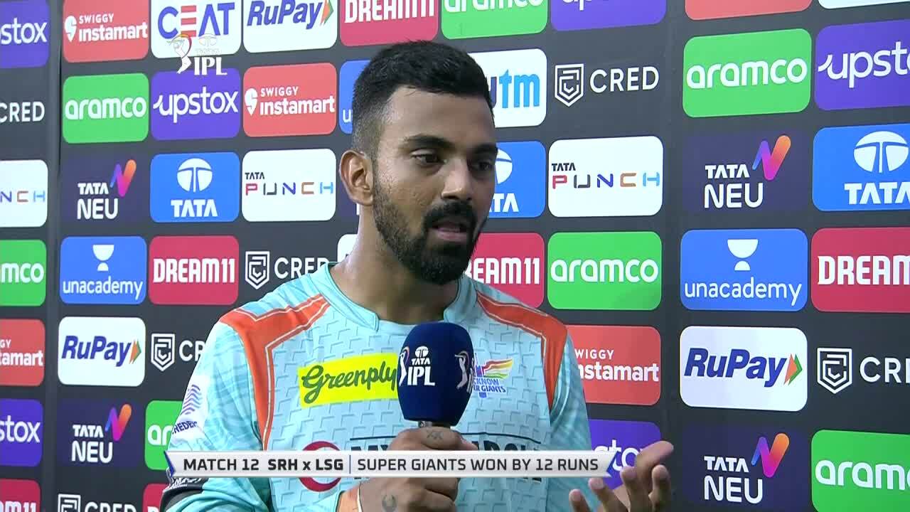 M12: SRH vs LSG – Post Match Presentation background