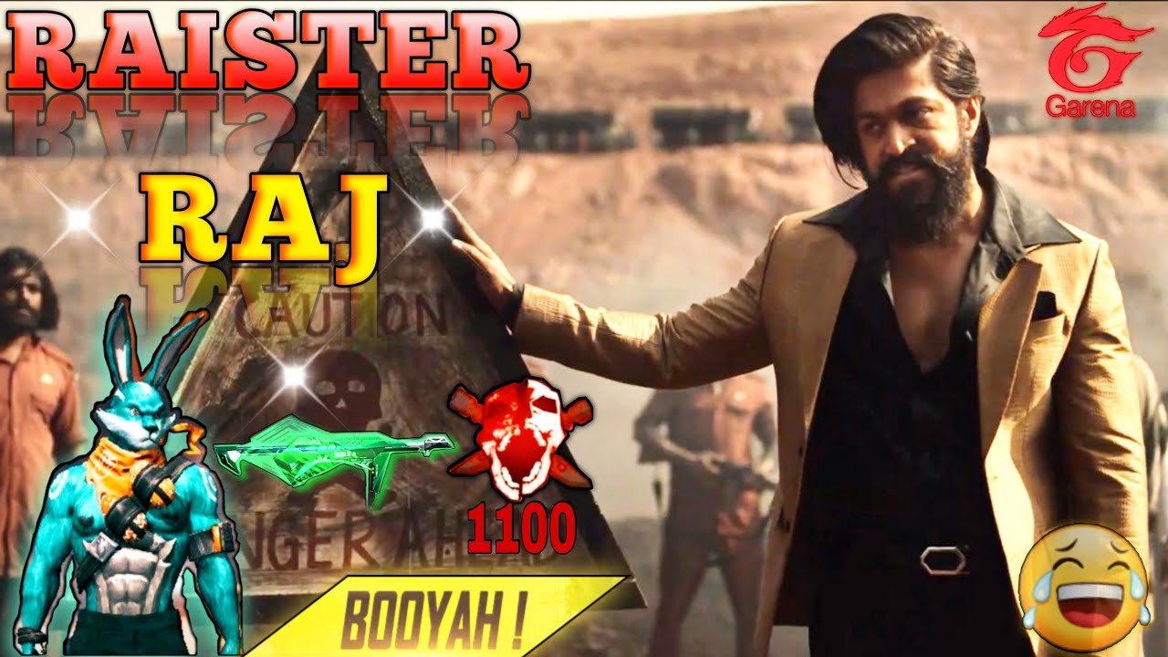 New Free Fire ComedyЁЯШВKGF chapter 2 Funny Dubbing||Hindi||Yash background