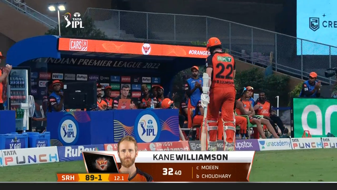 M17: CSK vs SRH – Kane Williamson Wicket