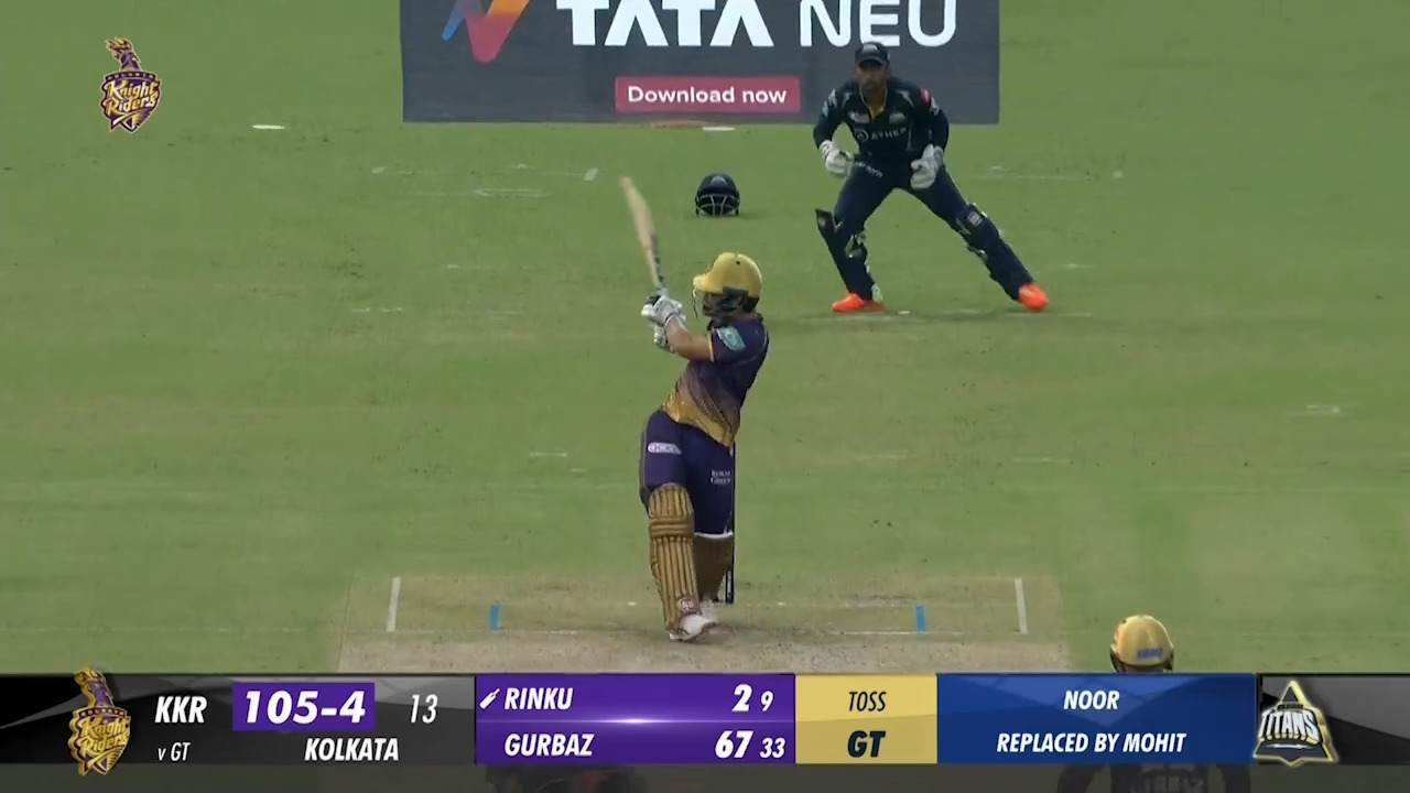 M39: KKR vs GT – Rinku Singh Six