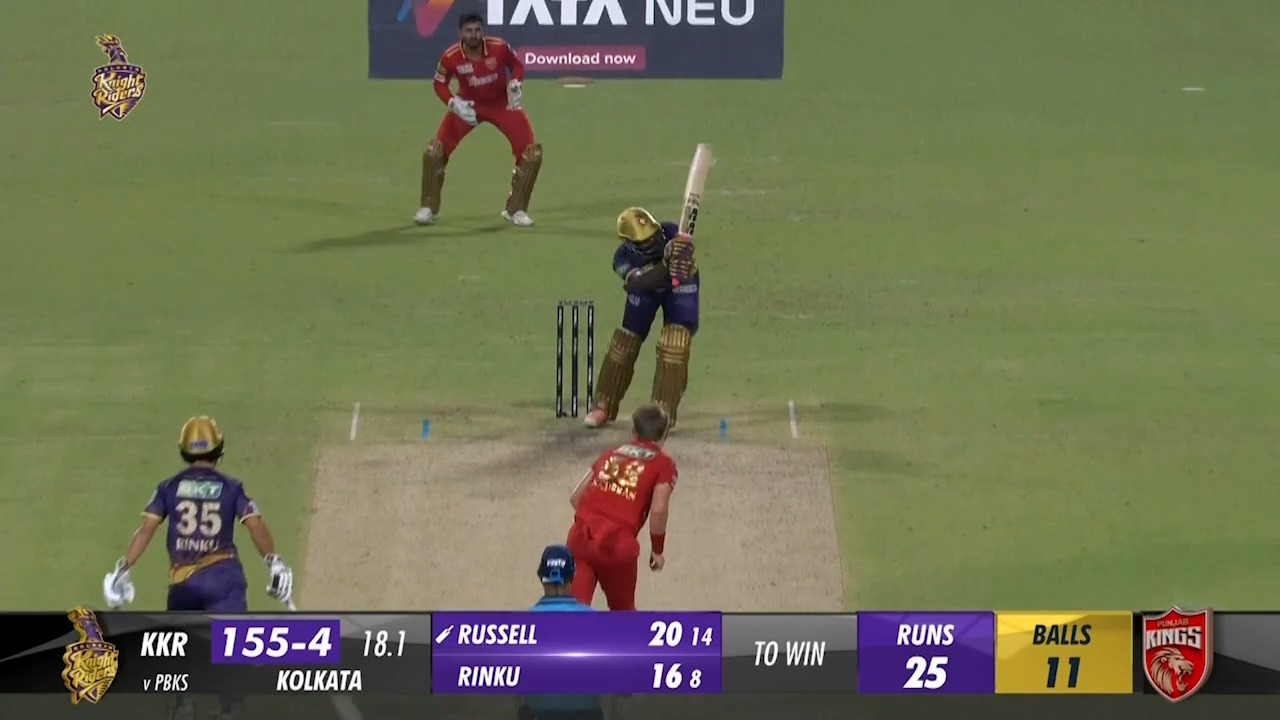 M53: KKR vs PBKS – Andre Russell Six