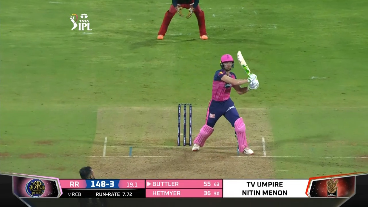 M13: RR vs RCB – Jos Buttler Six