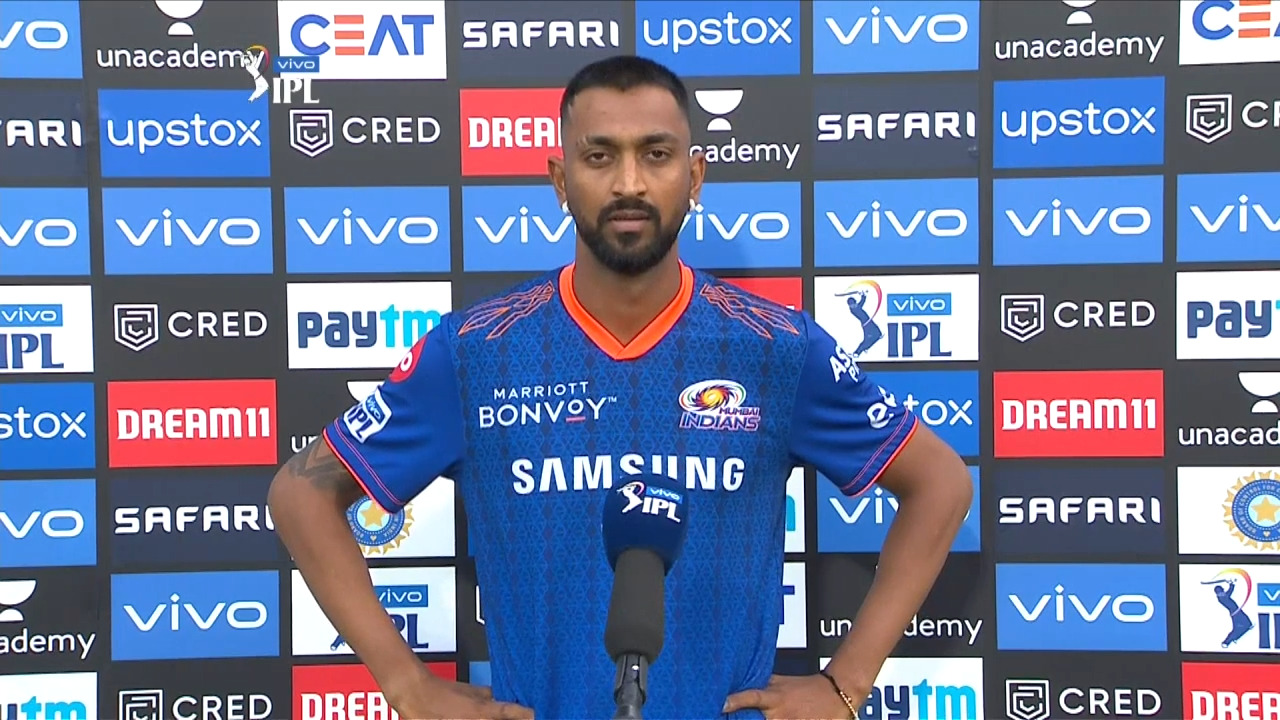 M01: MI vs RCB – Krunal Pandya Interview