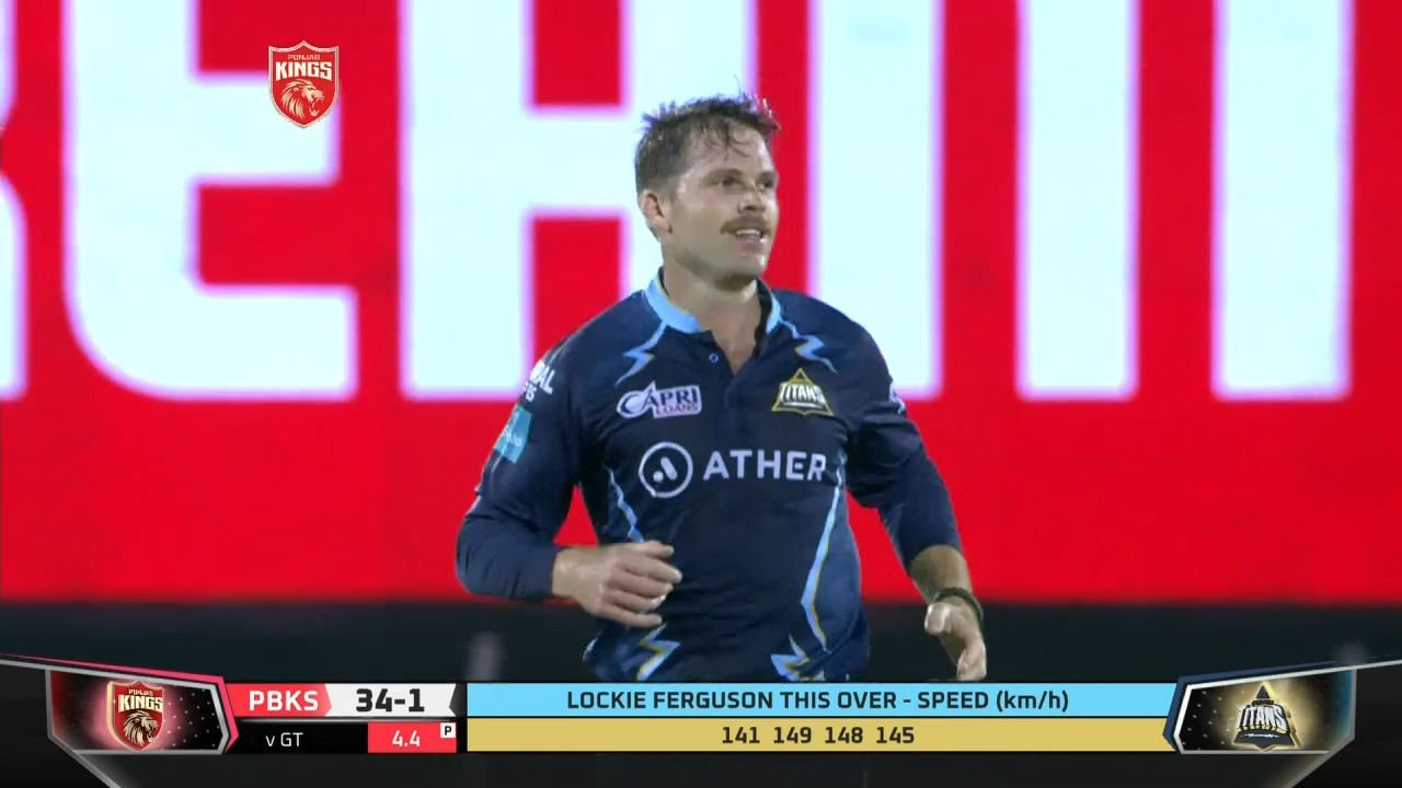 M16: PBKS vs GT – Fall of Wickets background