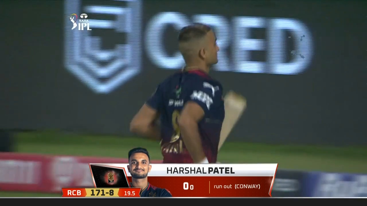 M49: RCB vs CSK – Harshal Patel Wicket