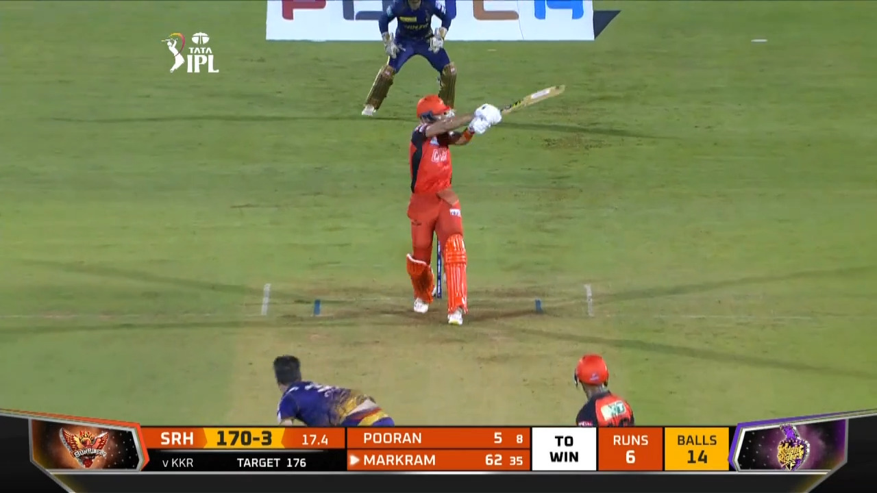 M25: SRH vs KKR – Aiden Markram Six background