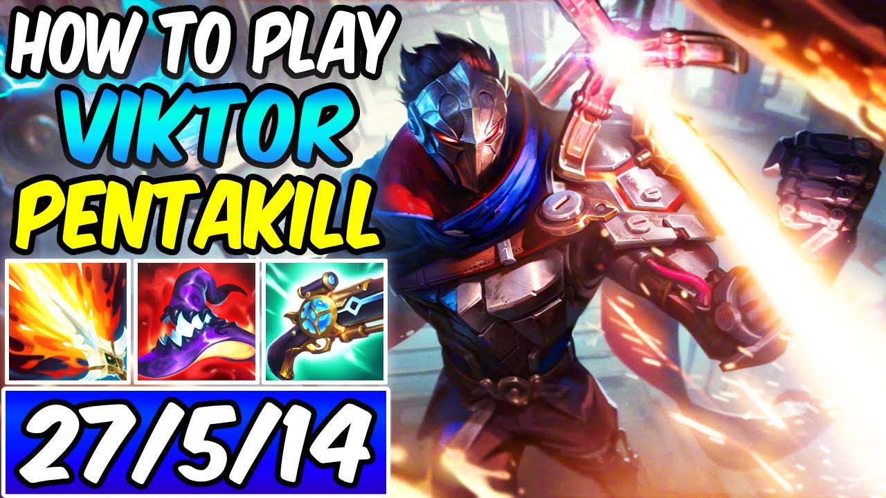 THE ONLY VIKTOR GUIDE YOU NEED - HOW TO PLAY VIKTOR MID & CARRY | Build & Runes | League of Legends background