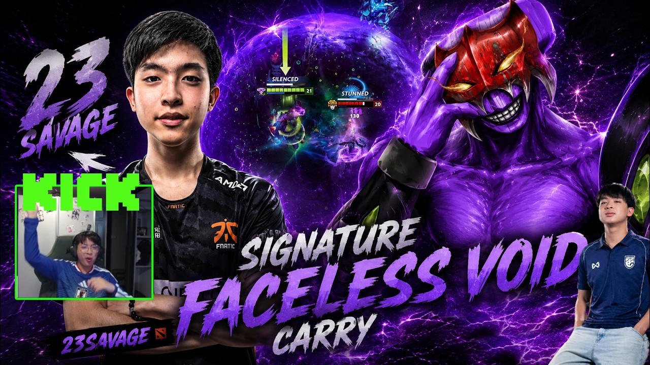 Why Faceless Void is 23savage's SIGNATURE Hero! 🌌 background