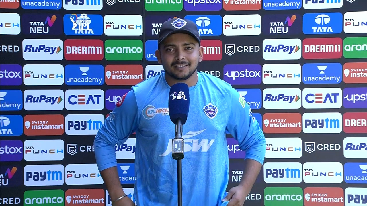M45: DC vs LSG – Prithvi Shaw Interview
