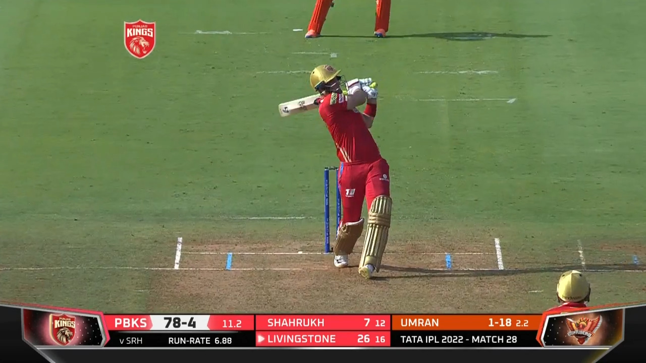 M28: PBKS vs SRH – Liam Livingstone Six background