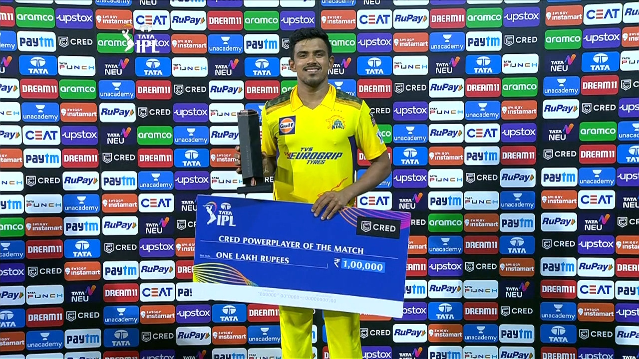 M22: CSK vs RCB – CRED power player of the match – Maheesh Theekshana