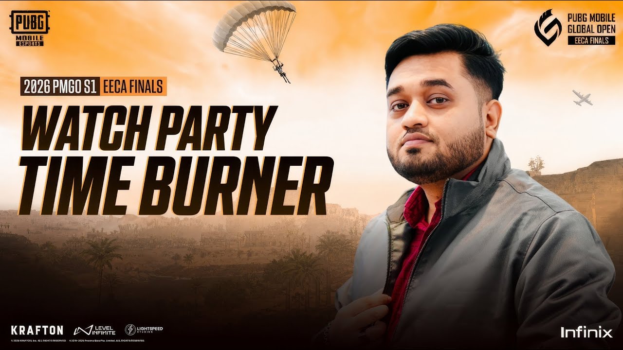 PMGO EECA Final Day - 3 | Watch Party | PUBG Mobile | TIMEBURNERGG