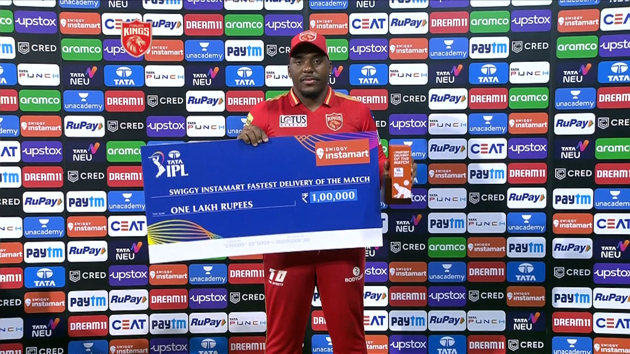 M03: PBKS vs RCB – Swiggy Instamart fastest Delivery of the Match – Odean Smith