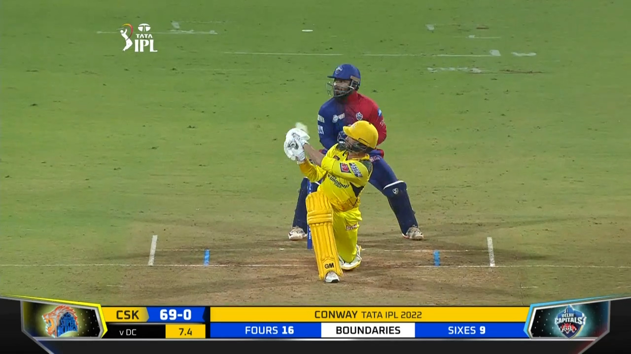 M55: CSK vs DC – Devon Conway Six