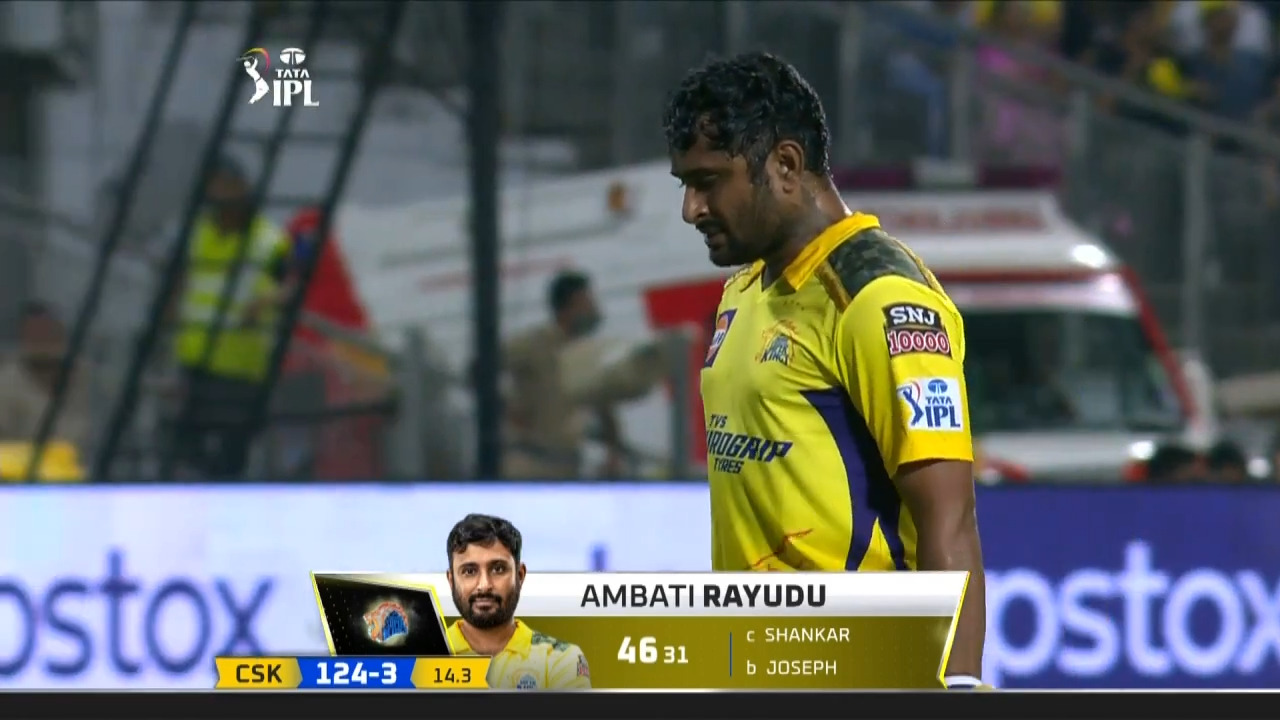 M29: GT vs CSK – Ambati Rayudu Wicket