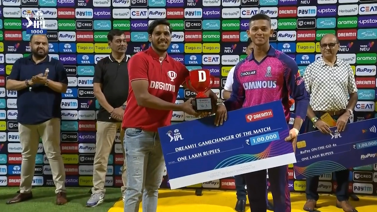 M42: MI vs RR – Dream11 GameChanger of the Match – Yashasvi Jaiswal