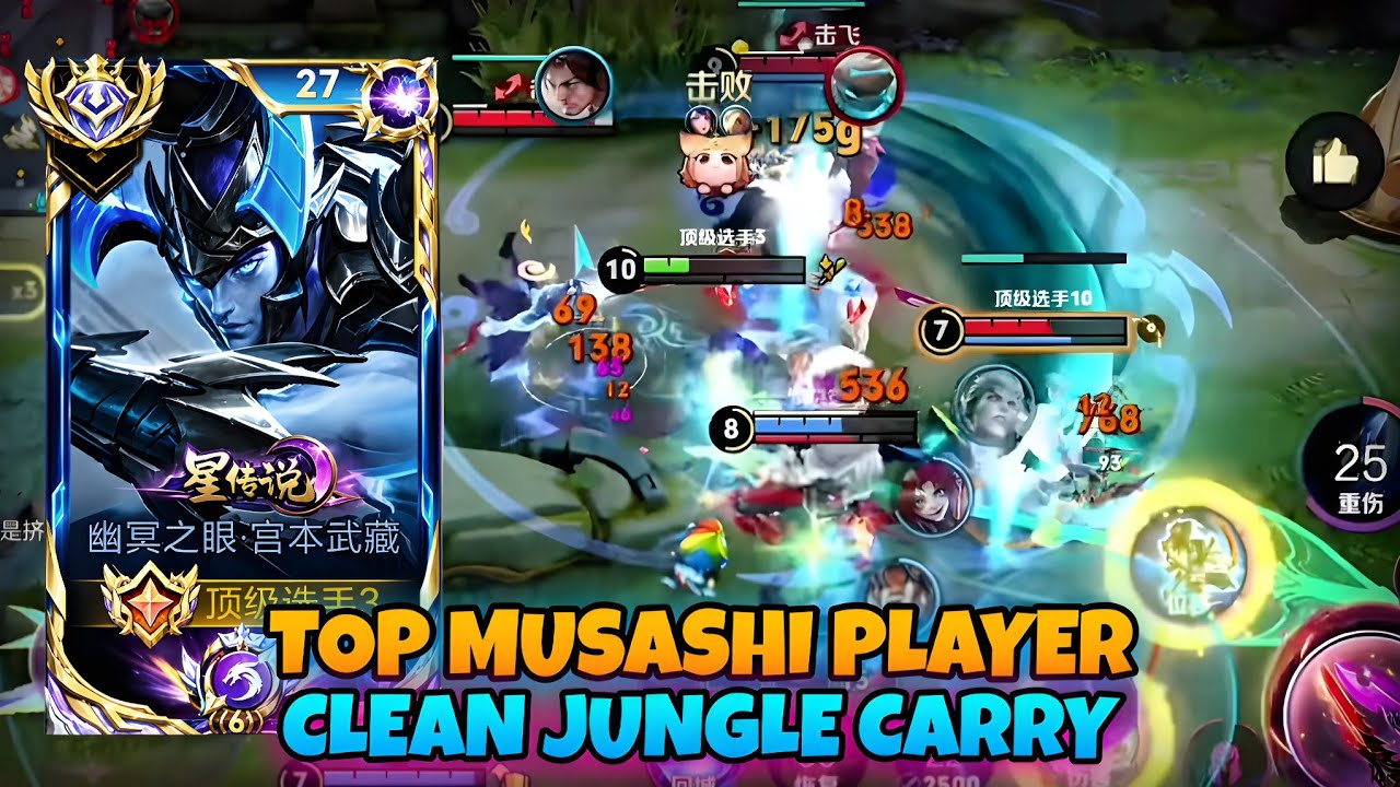 TOP MUSASHI VS SIKONG ZHEN ⚔️ TOP JUNGLE SHOWDOWN WITH INSANE OUTPLAYS | HONOR OF KINGS background