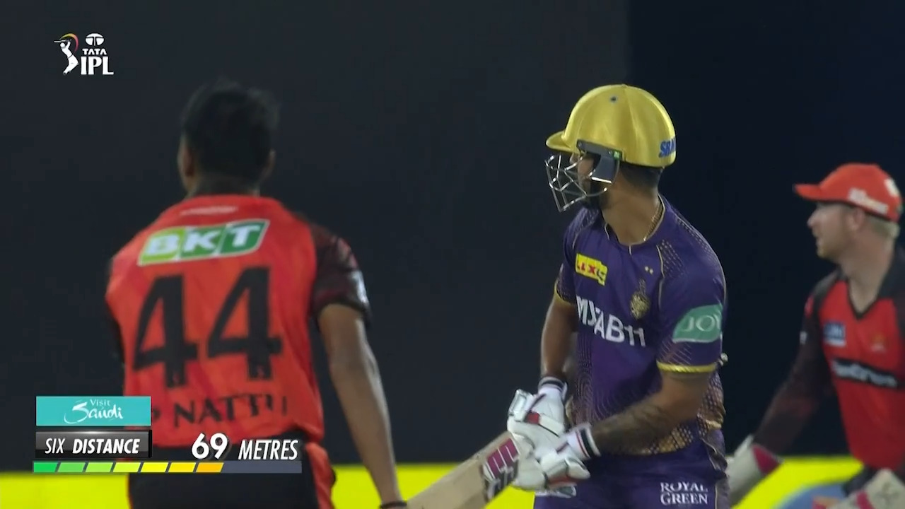 M47: SRH vs KKR – Nitish Rana Six