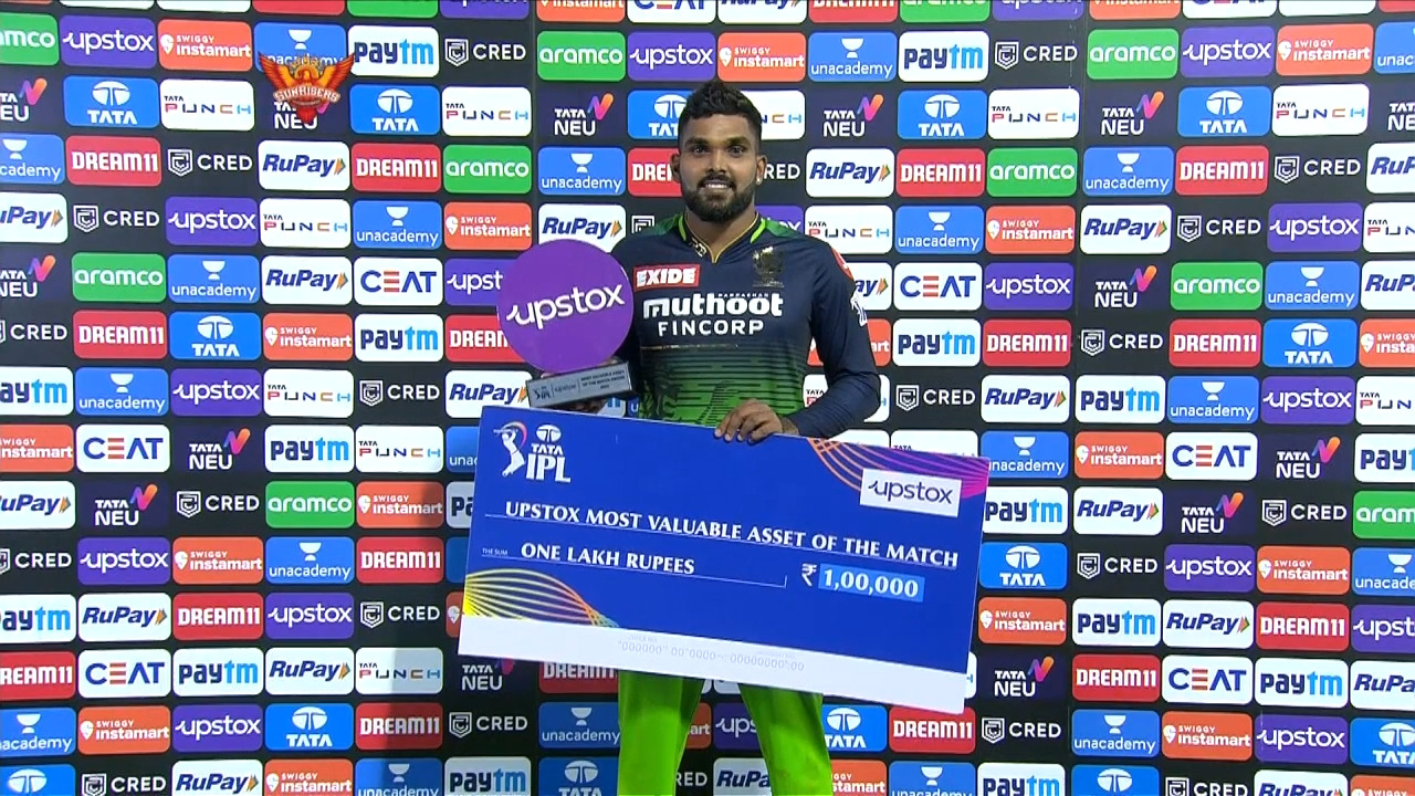 M54: SRH vs RCB – Upstox most Valuable Asset of the match – Wanindu Hasaranga