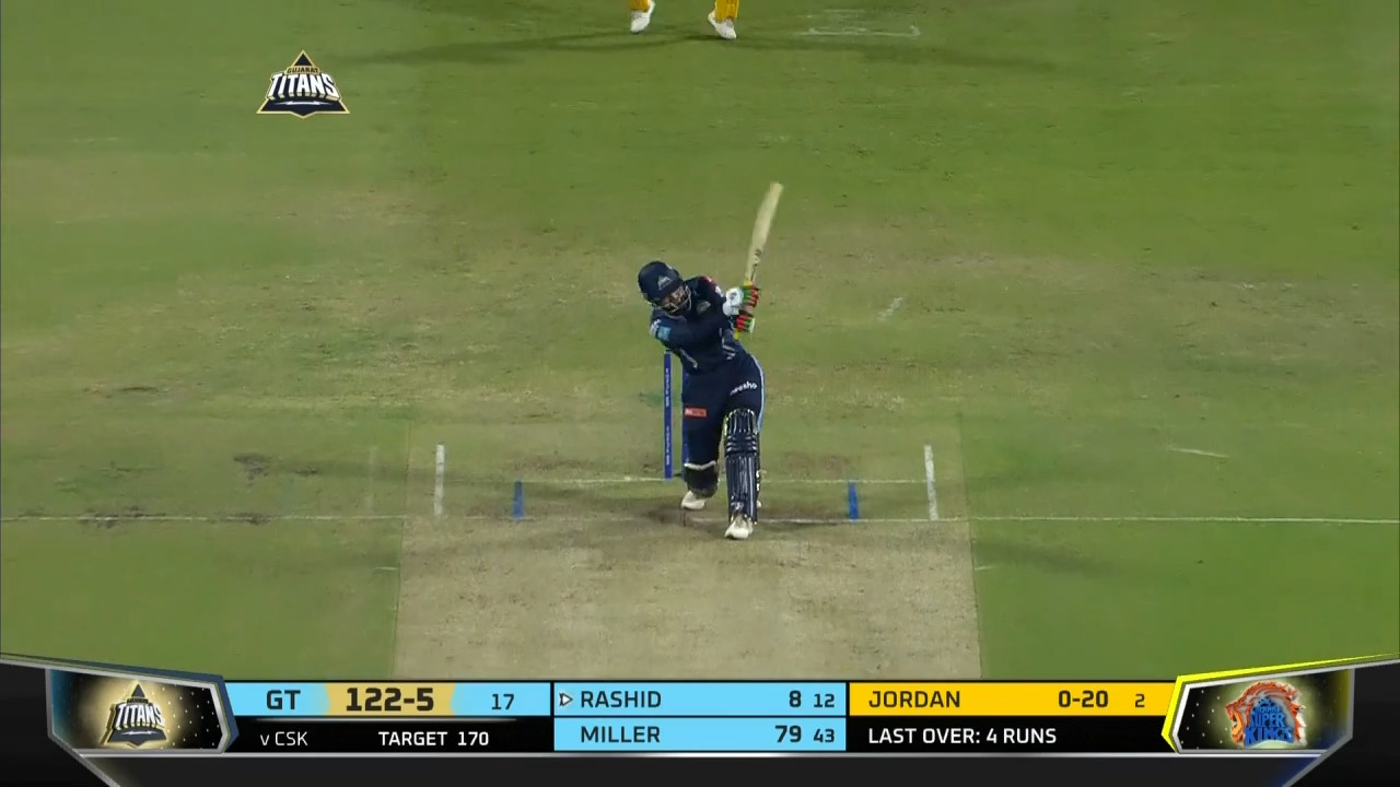 M29: GT vs CSK – Rashid Khan Six
