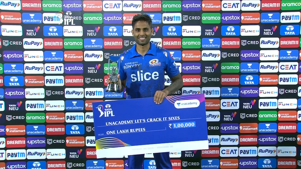 M18: RCB vs MI – Unacademy Let's Crack It Sixes of the Match – Suryakumar Yadav