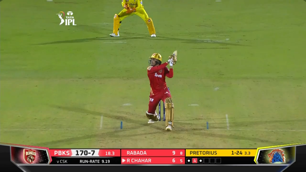 M11: CSK vs PBKS – Rahul Chahar Six