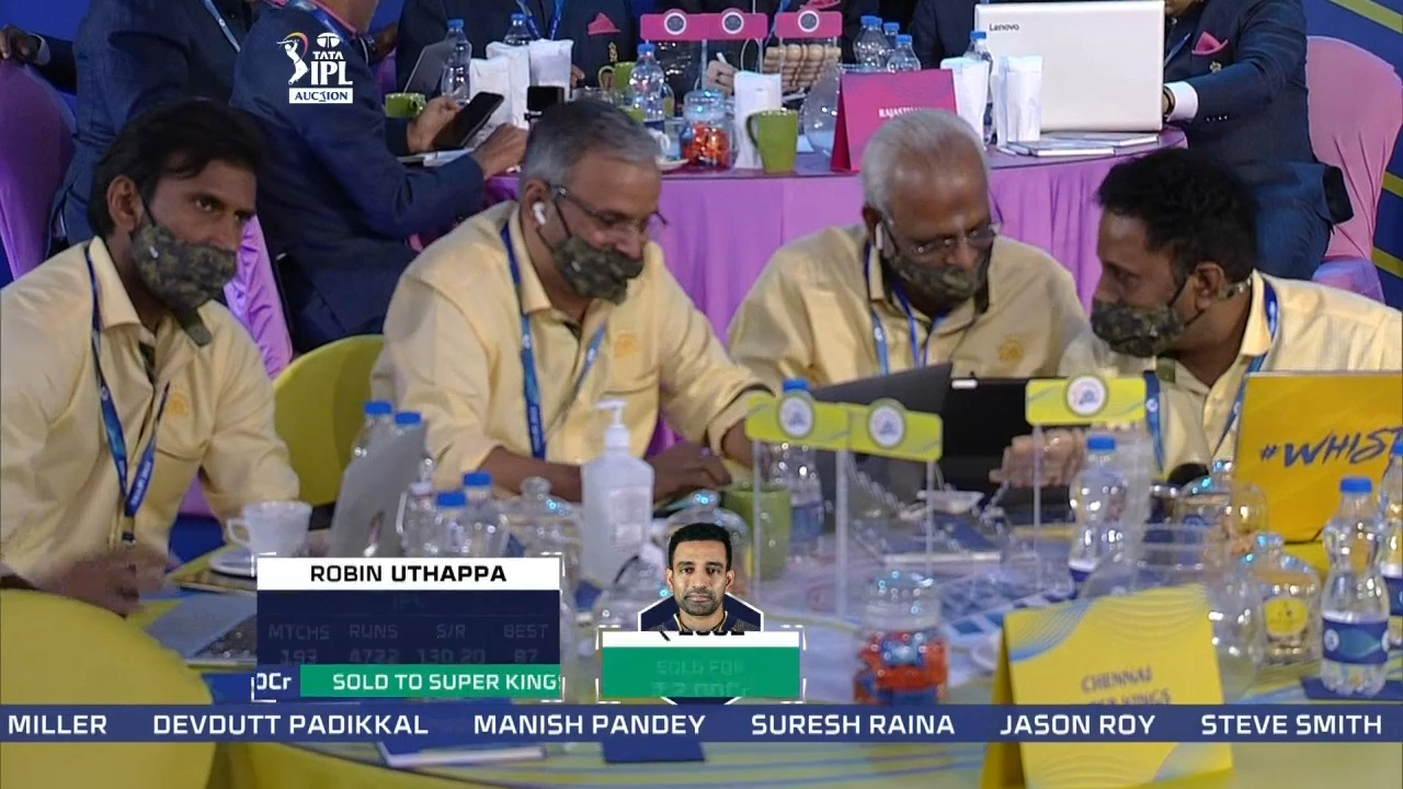 2022 TATA IPL Player Auction - Chennai Super Kings