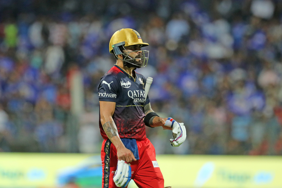 Dropped and OUT: Kohli departs in early drama at Wankhede background