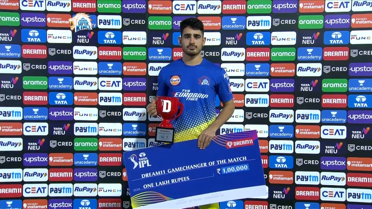 M59: CSK vs MI – Dream11 GameChanger of the Match – Mukesh Choudhary
