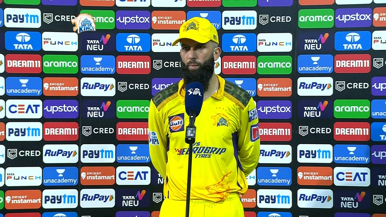 M55: CSK vs DC – Moeen Ali Interview background