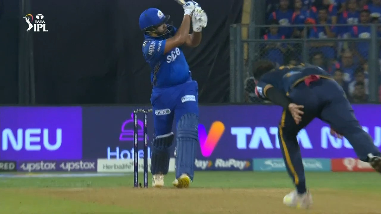 M57: MI vs GT – Rohit Sharma Six