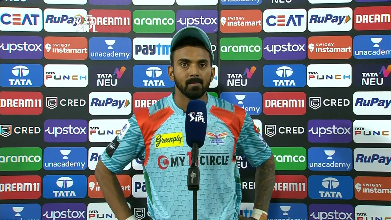 M57: LSG vs GT – KL Rahul Interview background