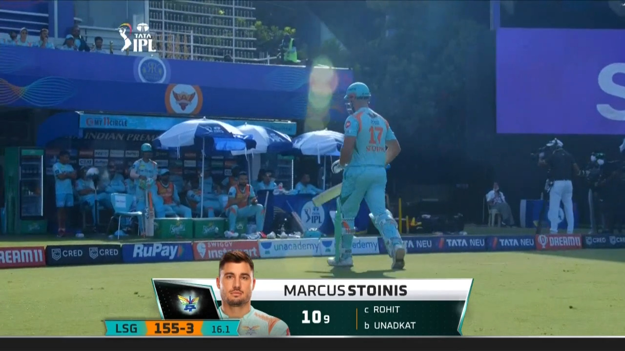 M26: MI vs LSG – Marcus Stoinis Wicket
