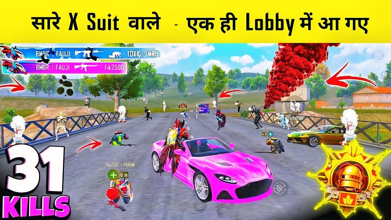 ALL RICHEST X-SUIT PLAYER AND BGMI STREAMER IN MY MATCH 😱 BLOODRAVEN vs ALL XSUIT - BGMI GAMEPLAY